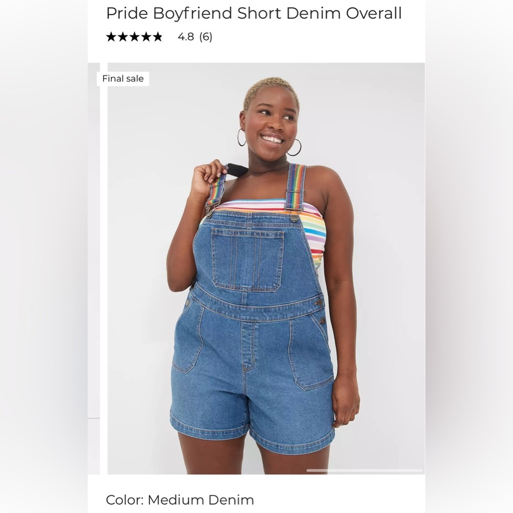 Denim Overall Pride Romper